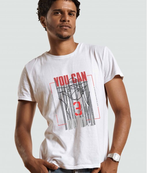 Мъжка тениска с щампа Спортни Илюстрации You can do it - TShirtArtShop.com